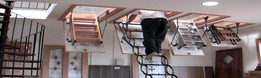 attic access stairs install 2